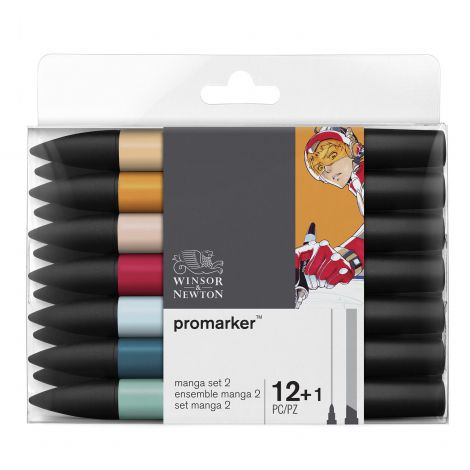 Zestaw Promarkerów Winsor&Newton, 13szt Manga II